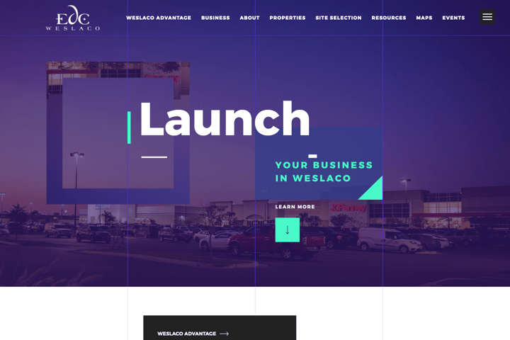 Weslaco EDC website preview